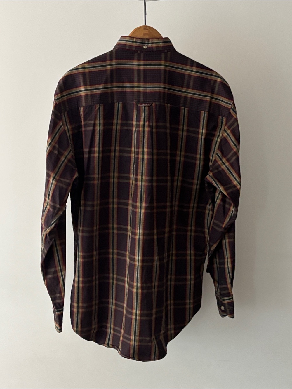 GANT Fire Poplin Plaid Tartan Button-Down Shirt 100% Cotton M - Picture 4 of 7